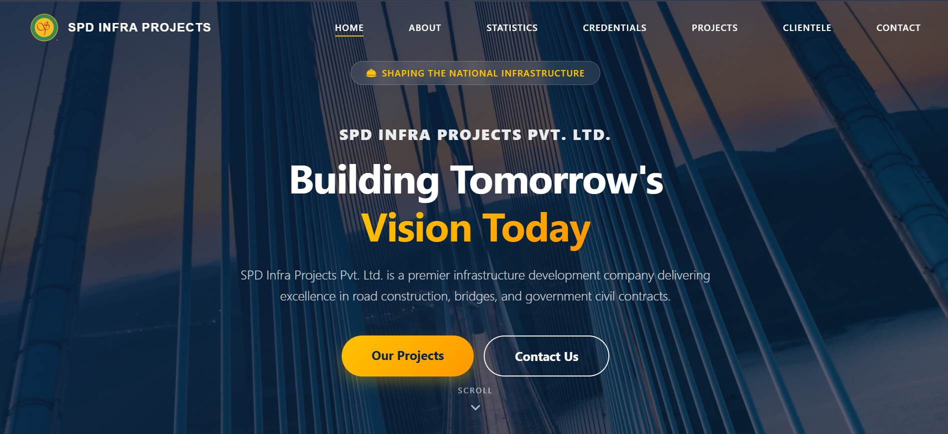 SPD Infra - Website Home